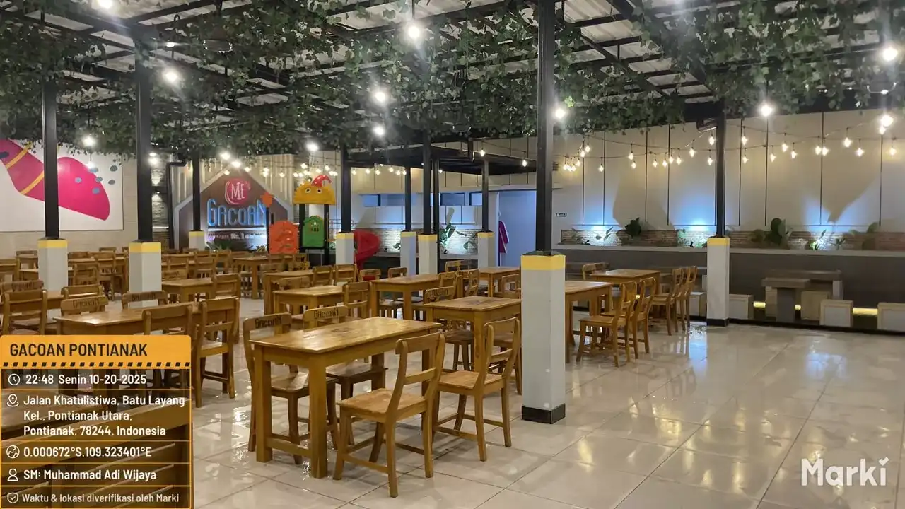 Resto Mie Gacoan Pontianak, hasil pekerjaan sipil, interior, dan MEP oleh PT Mandala Pilar Indonesia.