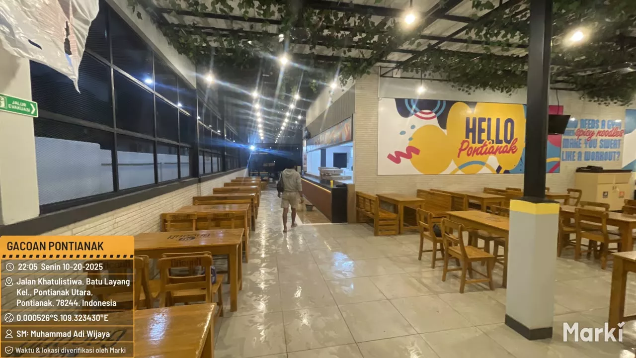 Resto Mie Gacoan Pontianak, hasil pekerjaan sipil, interior, dan MEP oleh PT Mandala Pilar Indonesia.