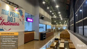 Resto Mie Gacoan Pontianak, hasil pekerjaan sipil, interior, dan MEP oleh PT Mandala Pilar Indonesia.