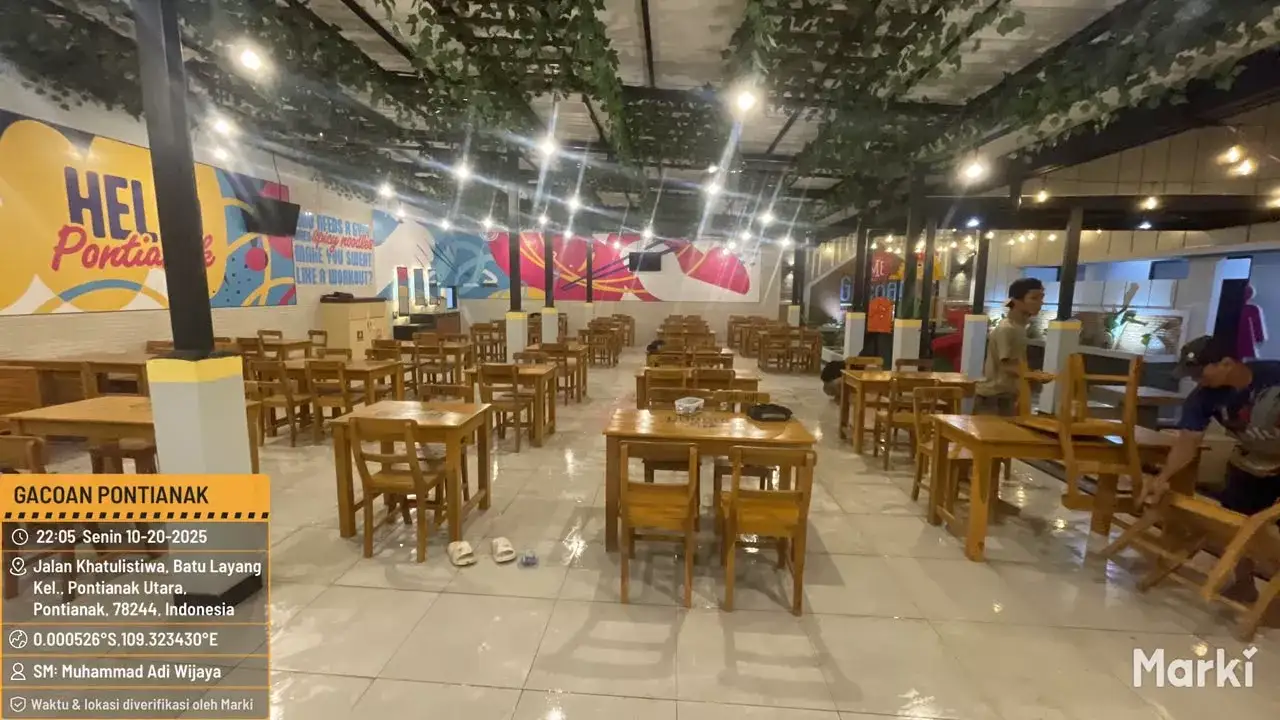 Resto Mie Gacoan Pontianak, hasil pekerjaan sipil, interior, dan MEP oleh PT Mandala Pilar Indonesia.
